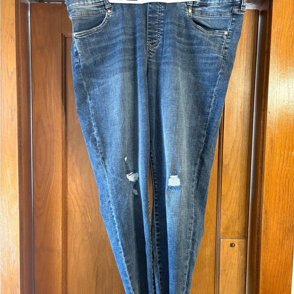 Liverpool Women's Skinny Jeans in Distressed Blue